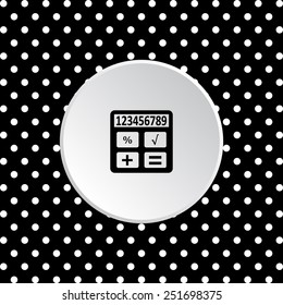 icon calculator, vector illustration, EPS 10