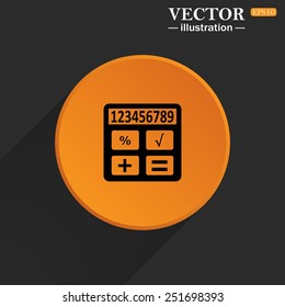 icon calculator, vector illustration, EPS 10