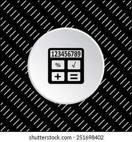 icon calculator, vector illustration, EPS 10