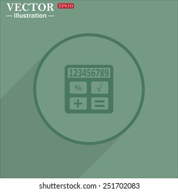 icon calculator, vector illustration, EPS 10