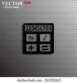 icon calculator, vector illustration, EPS 10