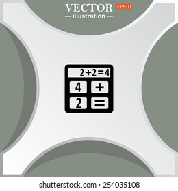 icon calculator, vector illustration, EPS 10
