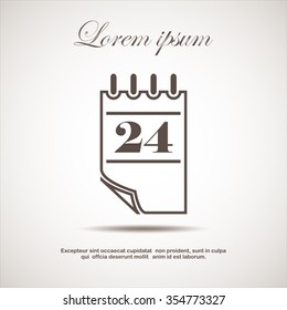  icon of calendar