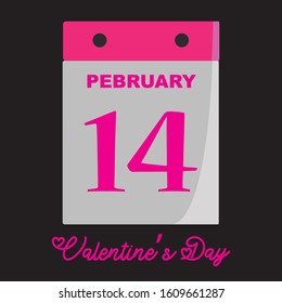 icon calendar, black color background