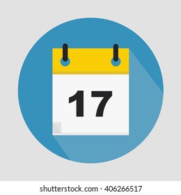 Icon of the calendar in circle