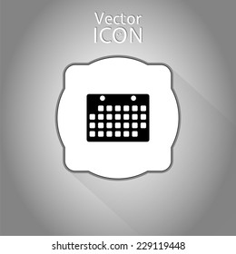 Icon calendar. Flat style. Made in vector