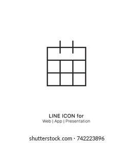 Icon calendar graphic design single icon vector