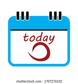 icono ilustración de calendario vectorial