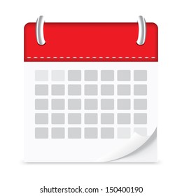 icon calendar isolated background