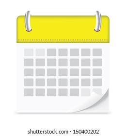 icon calendar isolated background