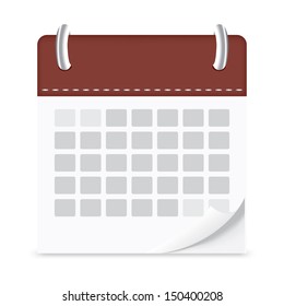 icon calendar isolated background