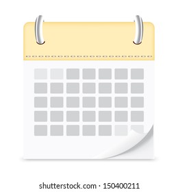icon calendar isolated background