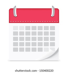 icon calendar isolated background