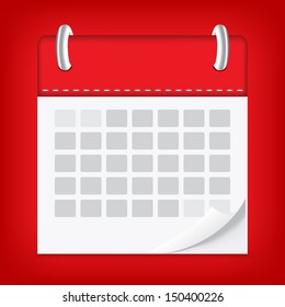 icon calendar isolated background