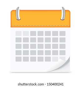 icon calendar isolated background