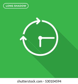 Icon of calendar on green background, symbol of business sample, linear outline of date, isolated  business web sign, vector of days, months and years elements, financial logo, time management logo