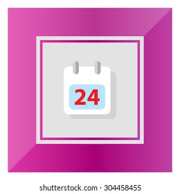 Icon of calendar page with date