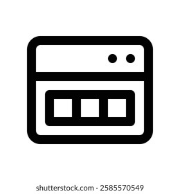 Icon Calendar With Style Line