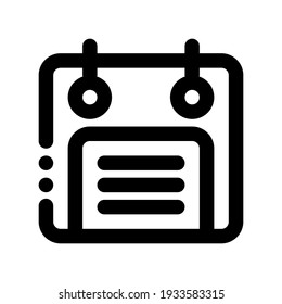 Icon Calendar With Style Outline