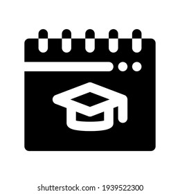 Icon Calendar With Style Single Glyph