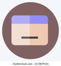 Icon Calendar. suitable for Web Interface symbol. flat style. simple design editable. design template vector. simple symbol illustration