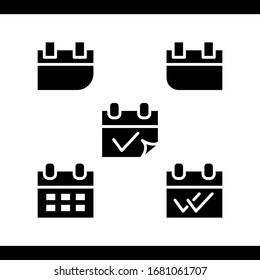 Icon calender vector illustration emblem isolated, company event design, business organizer meeting
