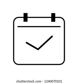 Icon Calender, White Background