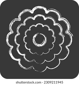 Icon Calendula. related to Flowers symbol. chalk Style. simple design editable. simple illustration