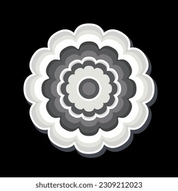 Icon Calendula. related to Flowers symbol. glossy style. simple design editable. simple illustration