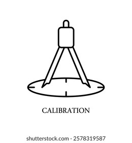 Icon a calibration, isolated against a clean background.