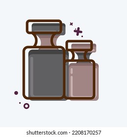Icon Calibration Weight. suitable for education symbol. MBE style. simple design editable. design template vector. simple illustration