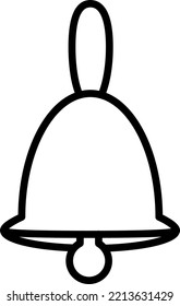 icon call bell vector. simple glyph.