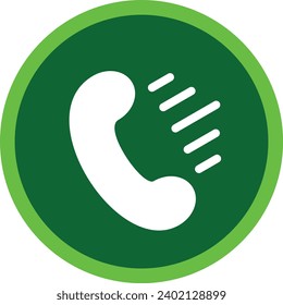 icon call symbol button vector