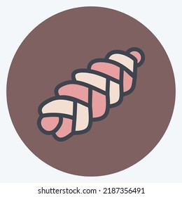 Icon Callah. suitable for Bakery symbol. color mate style. simple design editable. design template vector. simple illustration