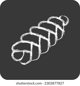 Icono Callah. adecuado para el símbolo Bakery. estilo tiza. diseño simple editable. vector de plantilla de diseño