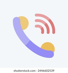 Icono Llamada. relacionado con el símbolo de trabajo remoto. estilo plano. ilustración de diseño simple