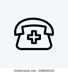 Icon Calling. suitable for education symbol. line style. simple design editable. design template vector. simple illustration