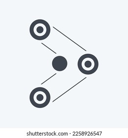 Icon Cambelt. related to Car Service symbol. Glyph Style. repairin. engine. simple illustration