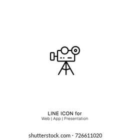 Icon camcoder graphic design single icon vector