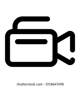 icon camcorder using line style