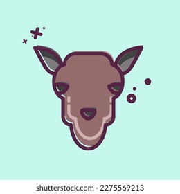 Icon Camel. related to Animal Head symbol. simple design editable. simple illustration