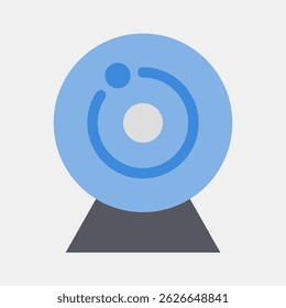 Icon camera. Computer components elements. Icon in flat style.