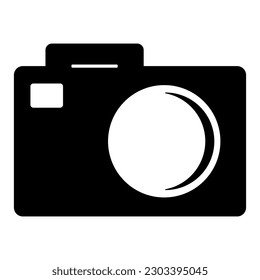 Icon of camera. Digital photo camera. Vector icon for web and design	