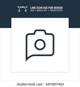 icon camera discussion graphic design single icon vector illustration