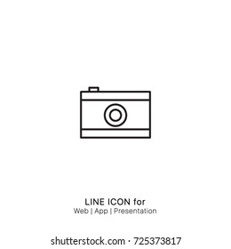 Icon camera graphic design single icon vector
