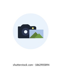 icon camera ilustration full color 