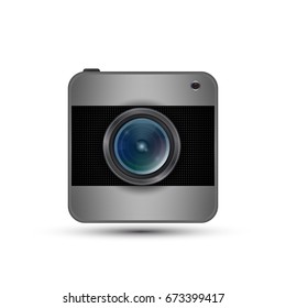 Icon for the camera. Isolated on white background.
