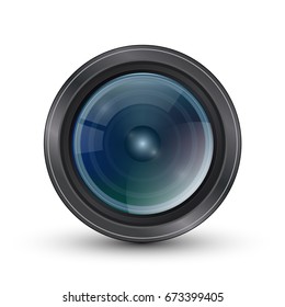 Icon for the camera lens. Isolated on white background.
