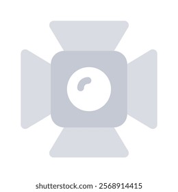 An icon of camera light, ready to use vector