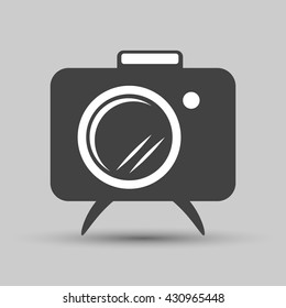 Icon camera. Camera on legs